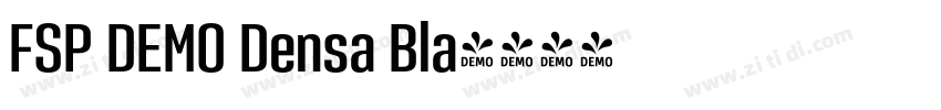FSP DEMO Densa Bla字体转换 FSP DEMO Densa Bla字体转换